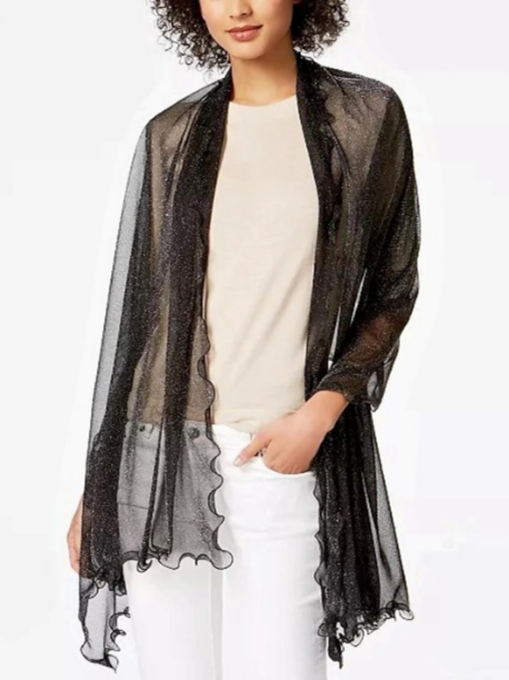 I.N.C. International Concepts
Ruffle-Edge Metallic Evening Wrap
Macy's Exclusive